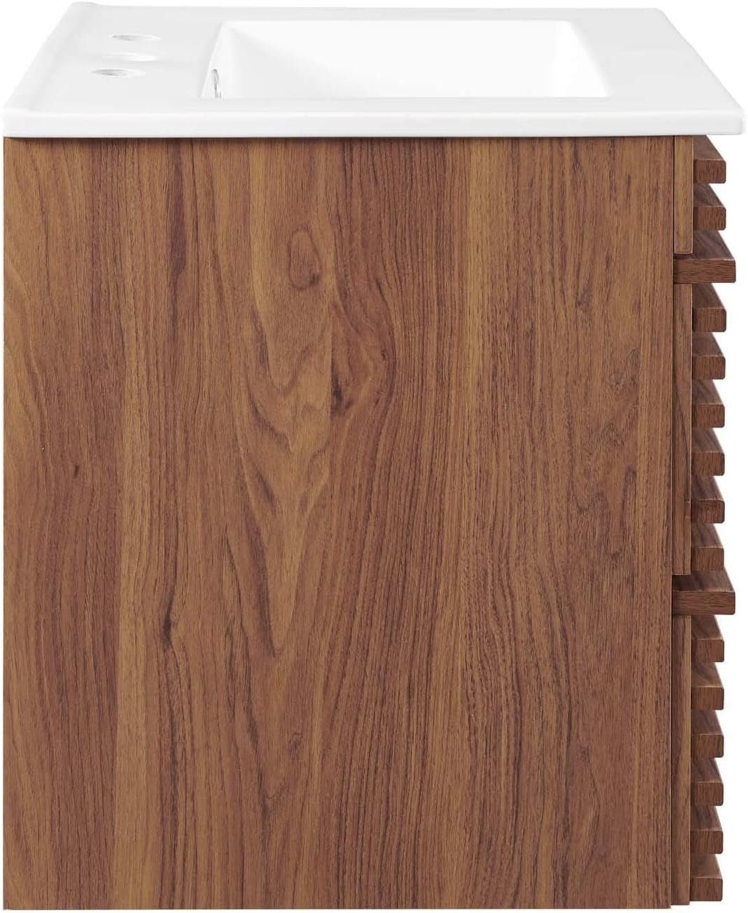 Modway Render 24″ Mid-Century Floating Bathroom Vanity