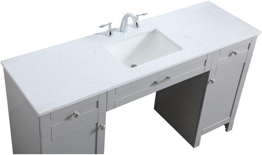 Elegant Lighting VF15032TK 32 inch Single Bathroom Vanity in Teak