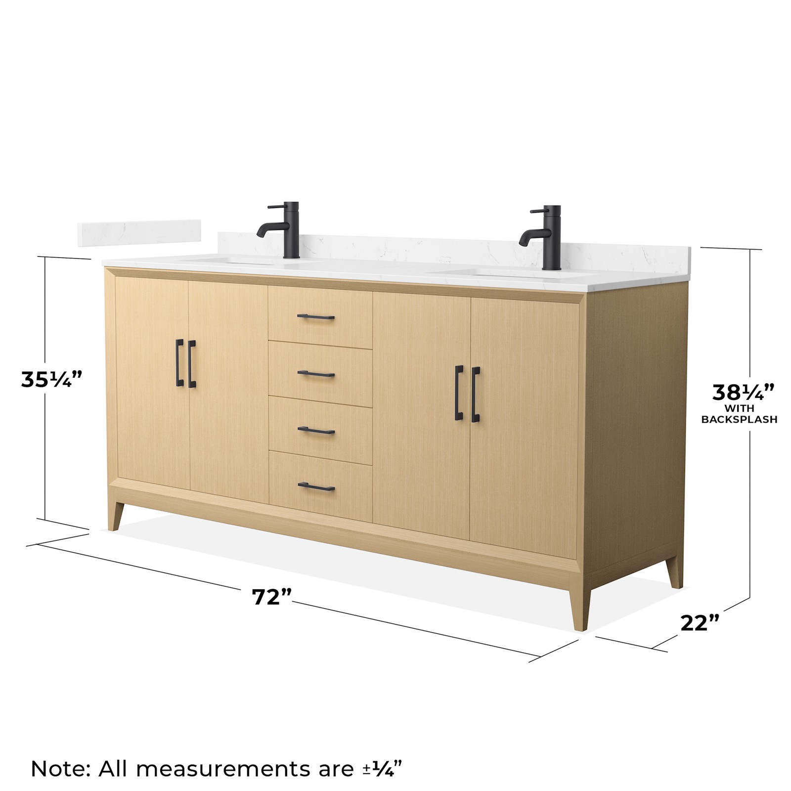 Wyndham Collection WCH7575-72D-VCA-MXX Janna 72″ – White Oak / White Cultured