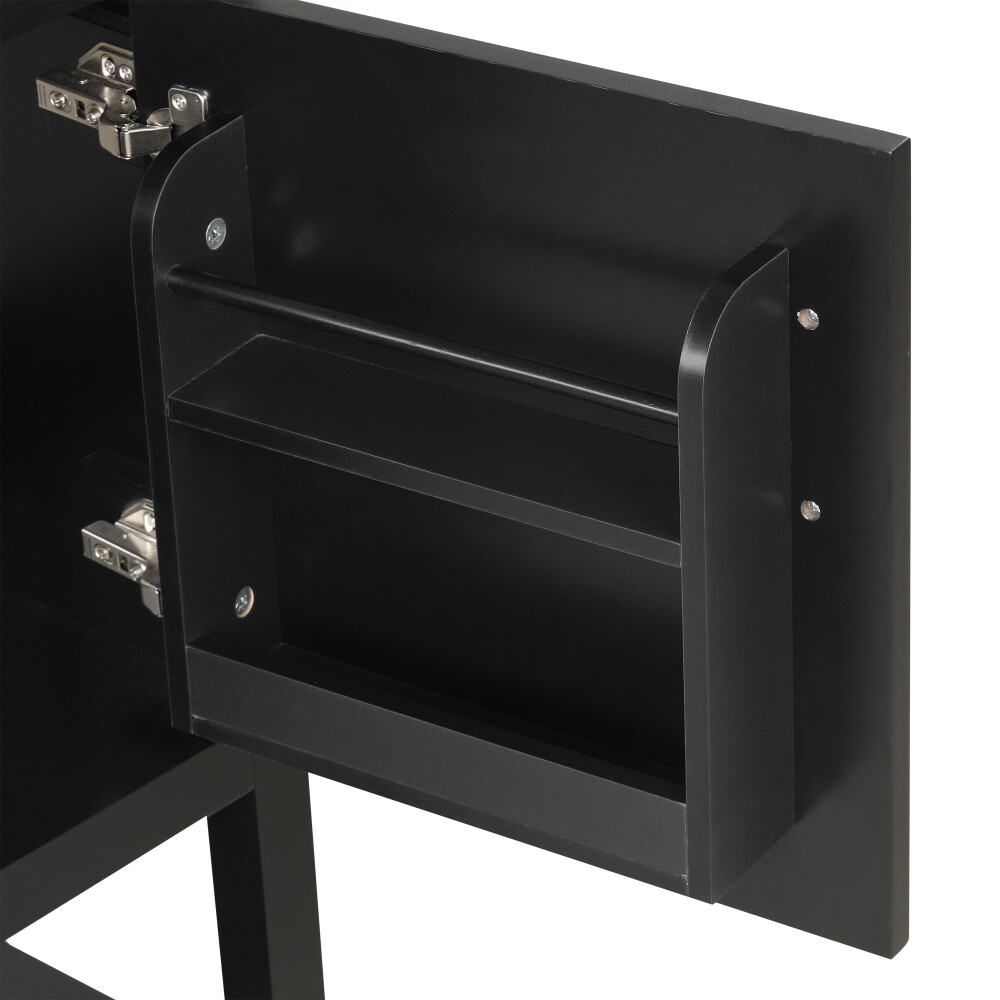 20″ Bathroom Vanity with Sink, Bathroom Cabinet with Storage Rack and Open Shelf