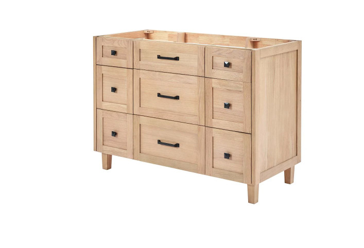 Monroe 48″ Single Free Standing Vanity Cabinet Only Less Vanity Top