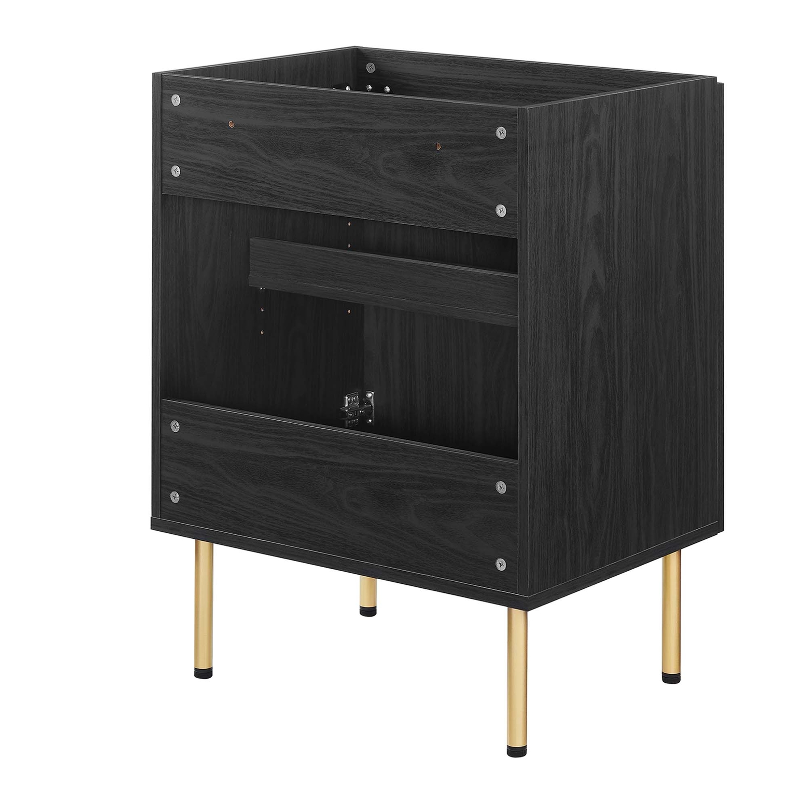 Modway Chaucer 24” Bathroom Vanity Cabinet in Black (Sink Basin Not Included)