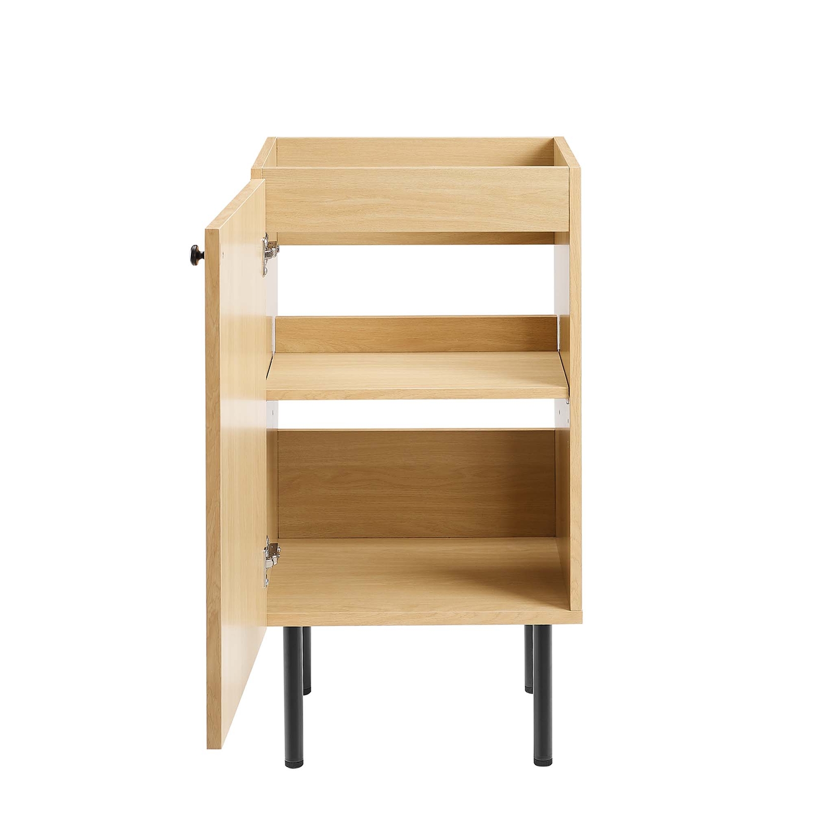 Modway Chaucer 18” Bathroom Vanity Cabinet in Oak (Sink Basin Not Included)