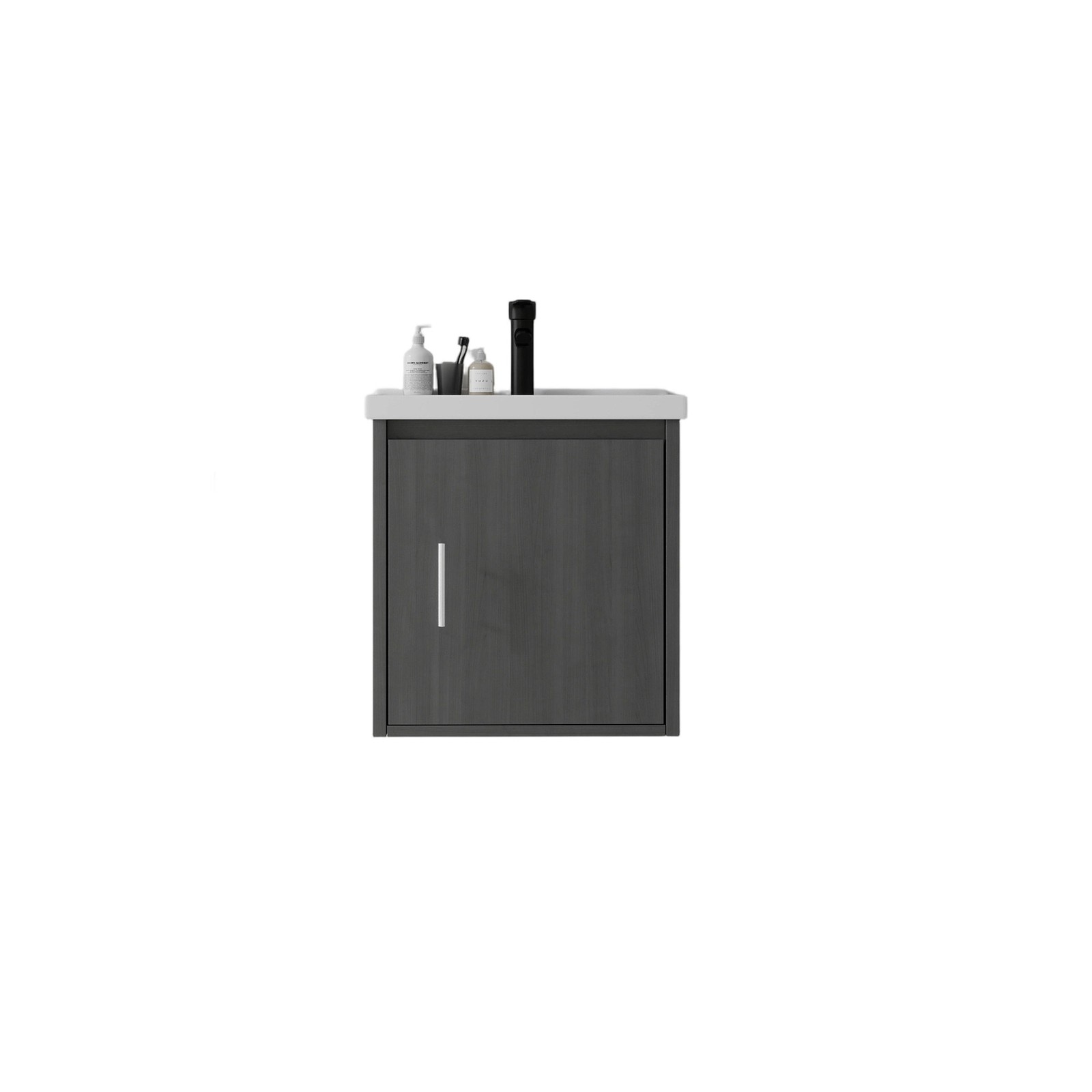 20″ Floating Bathroom Vanity with Ceramic Sink, Soft-Close Door
