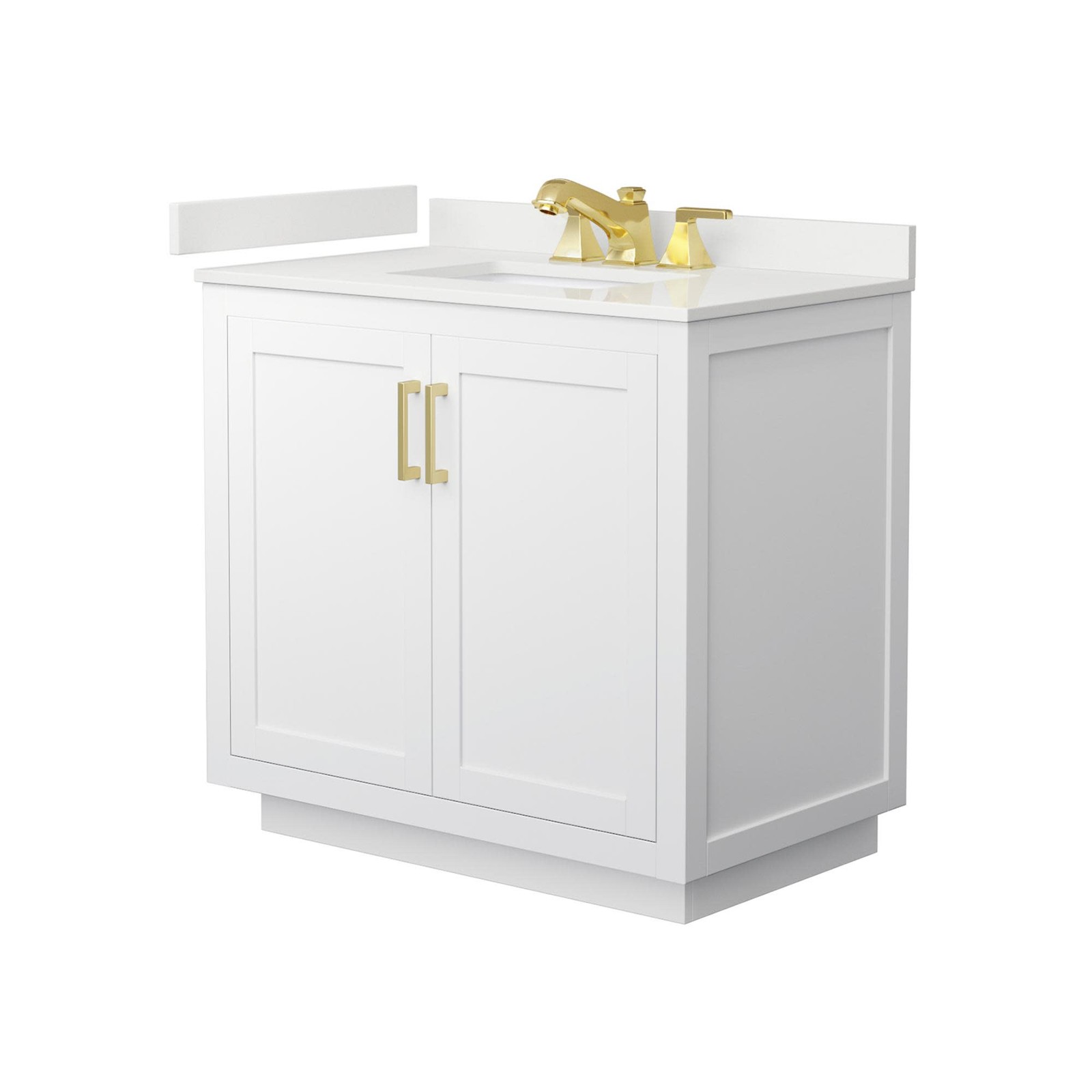 Wyndham Collection WCF292936S-QTZ-US3MXX Miranda 36″ – Dark Gray / Giotto Quartz