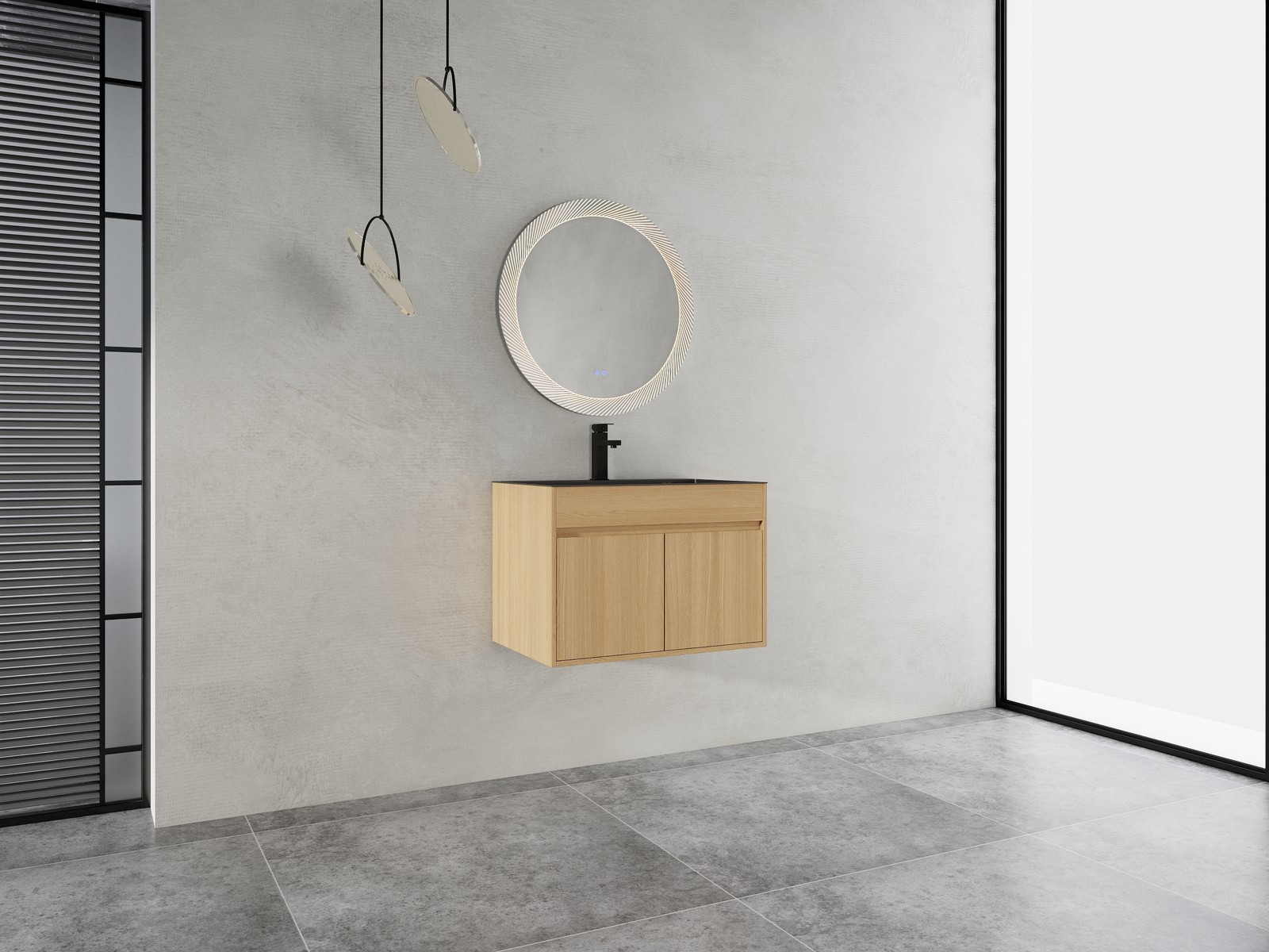 28″ Wall Mounted Bathroom Vanity/ Laundry Utility Cabinet Stainless Steel Sink