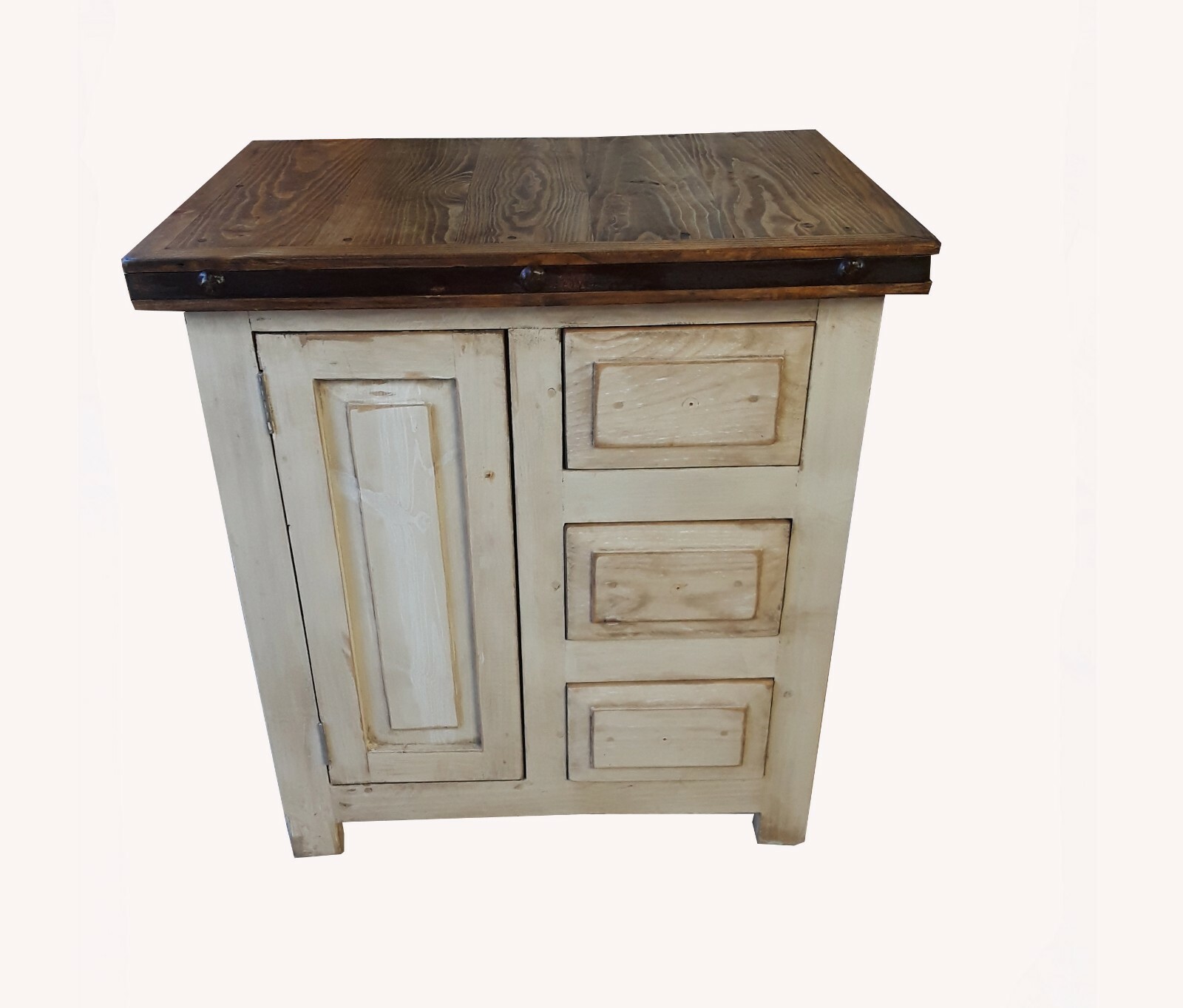 Galveston Rustic Reclaimed Wood Turquoise Bathroom Vanity / furniture