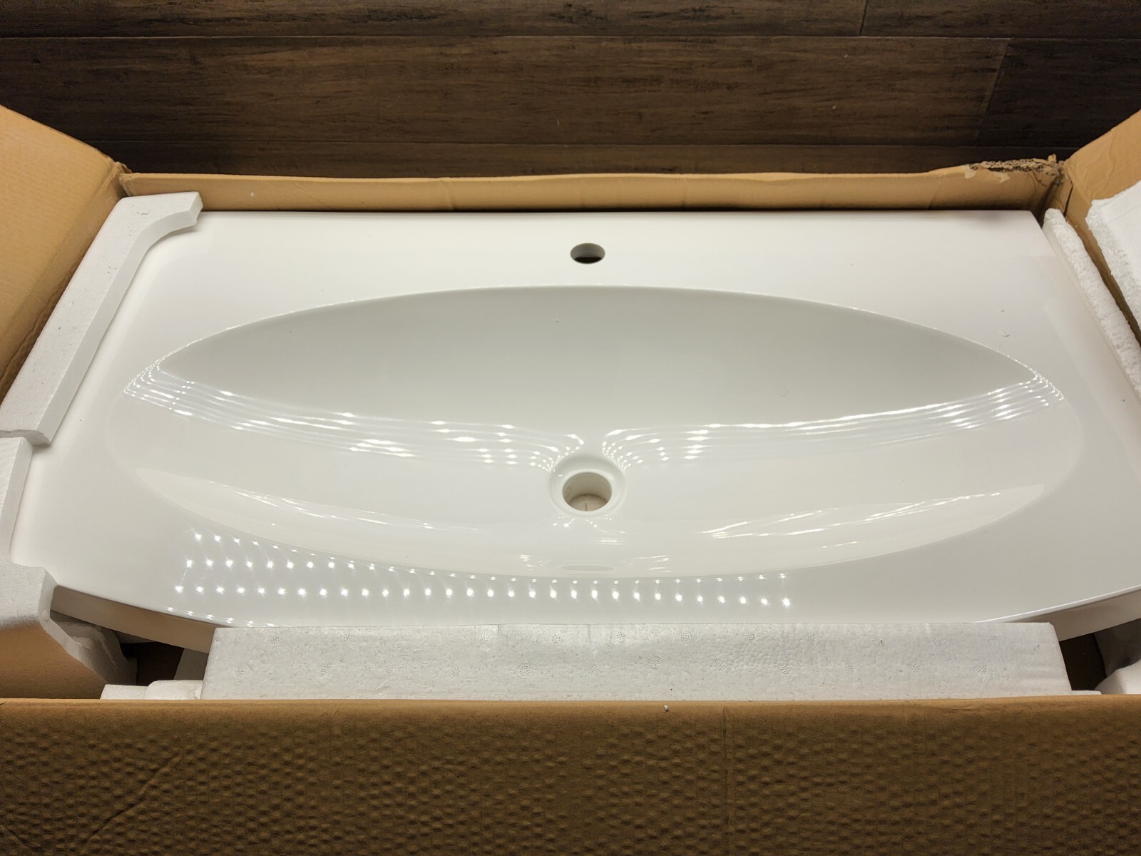 Fresca FVS5092 Energia 36″ Acrylic Drop In Vanity Top – White