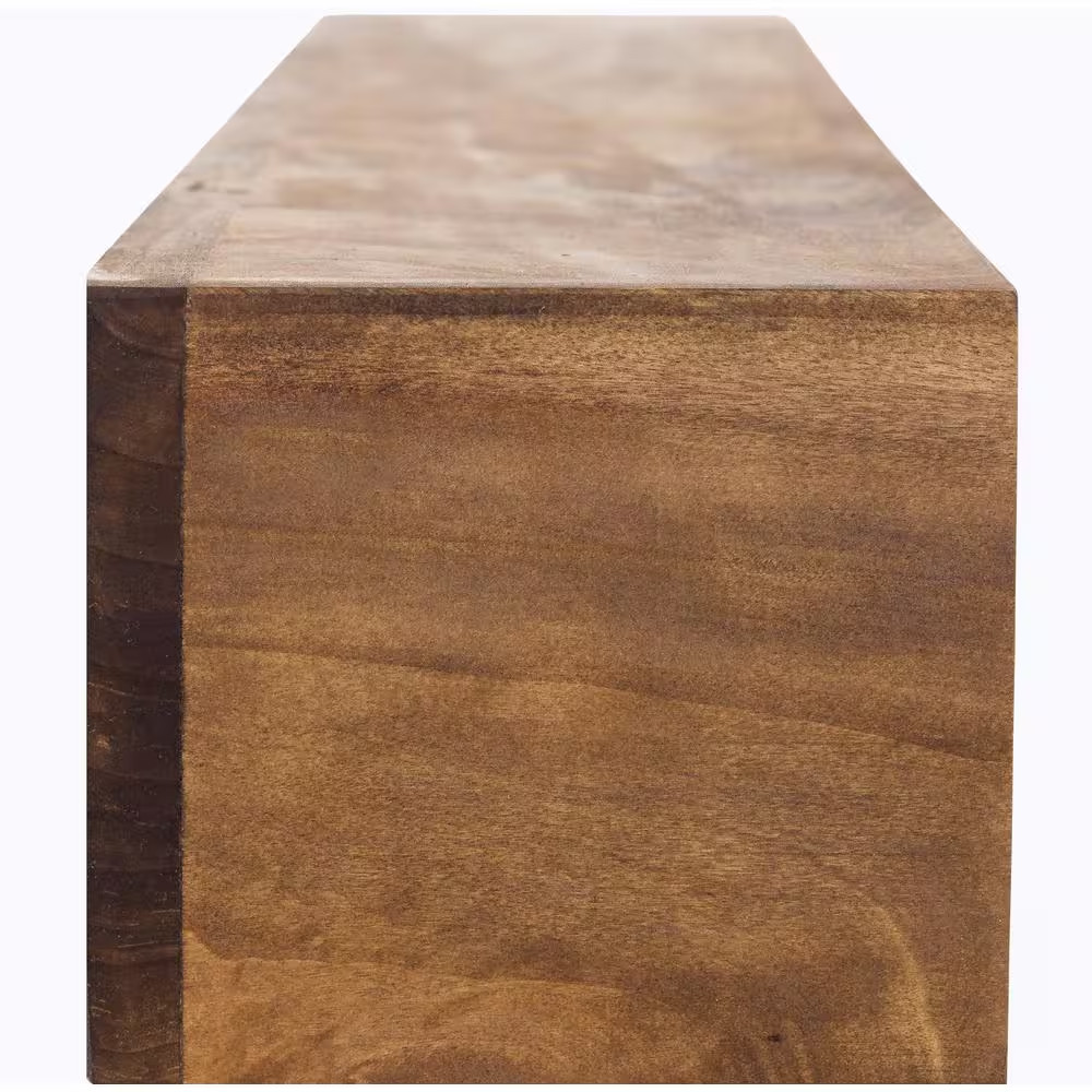 48 In. W X 5.5 In. H X 6.25 In. D Modern Farmhouse Aged Oak Cap-Shelf Mantel