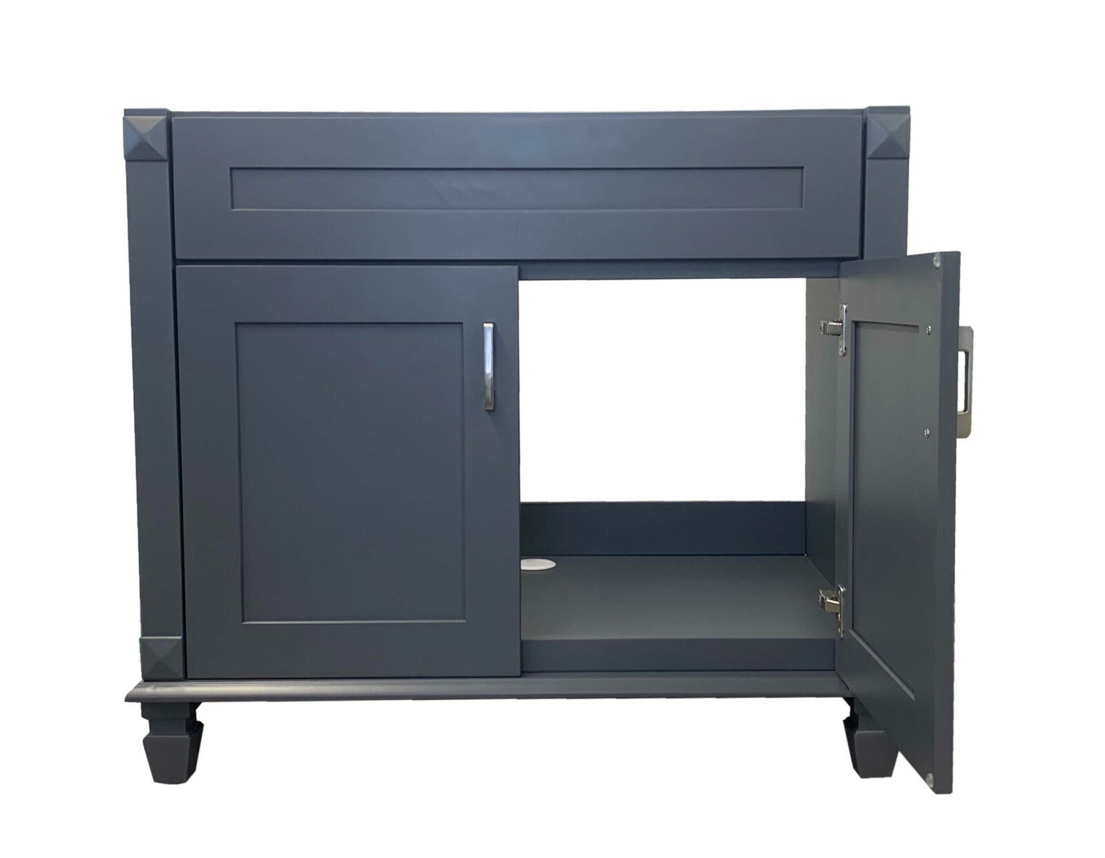 36″ Grey shaker Single Bathroom Vanity Base Cabinet 36″ W x 21″D x 32″ H