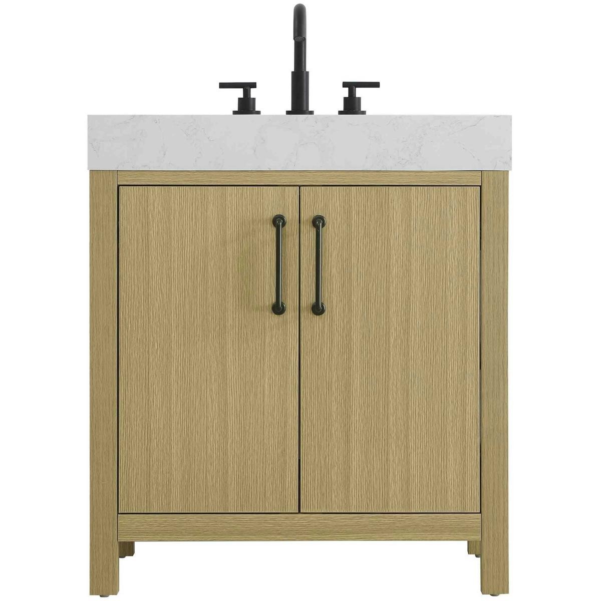 Elegant Lighting VF60630MHB Nathan Vanity Honey Brown