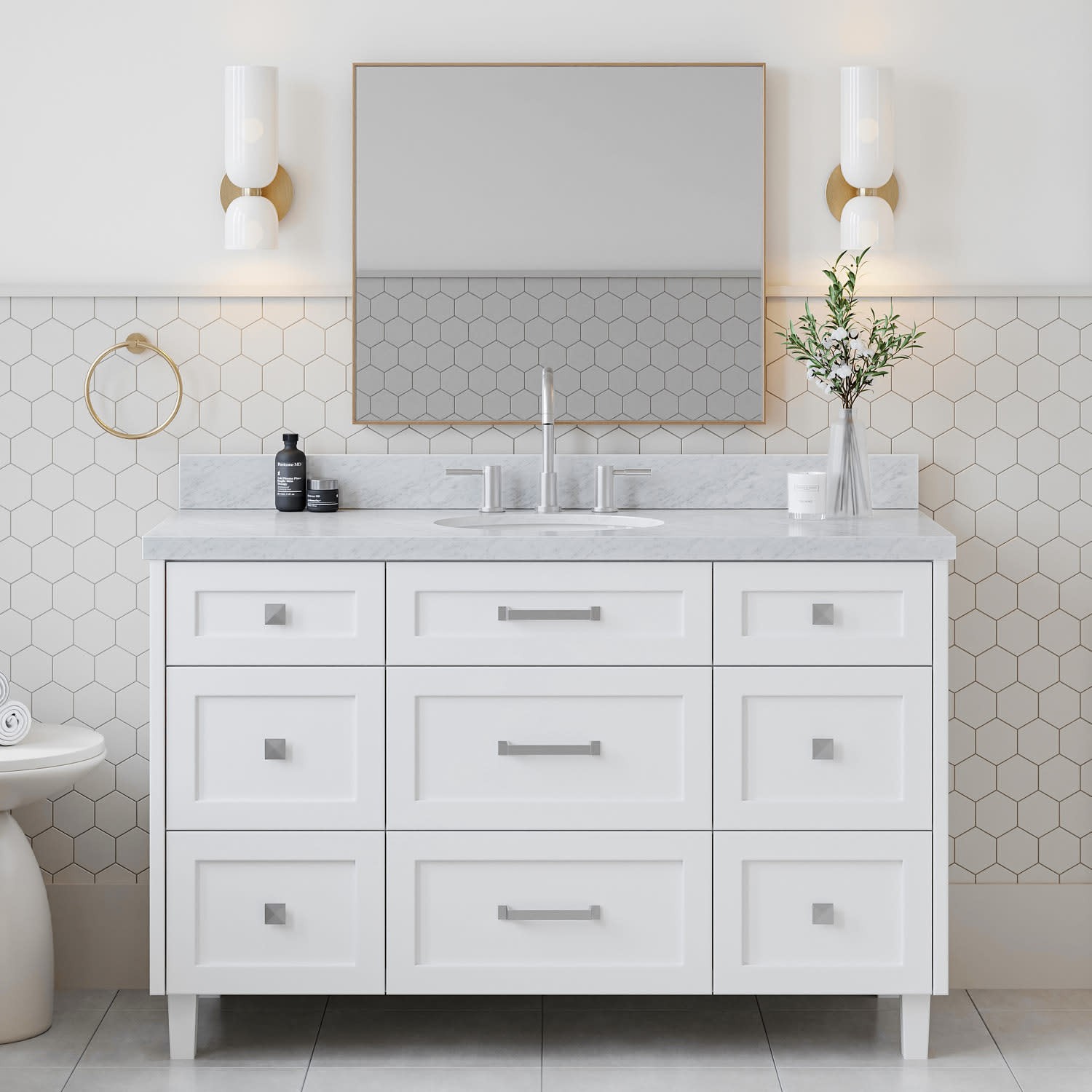 Ariel B55CWOVO Monroe 54″ – White