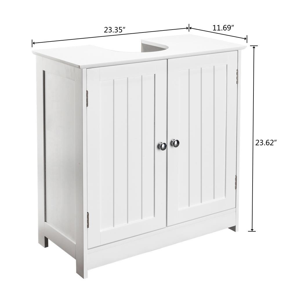 Modern Bathroom Under Sink Storage Cabinet with 2 Doors Vanity Sink Furniture