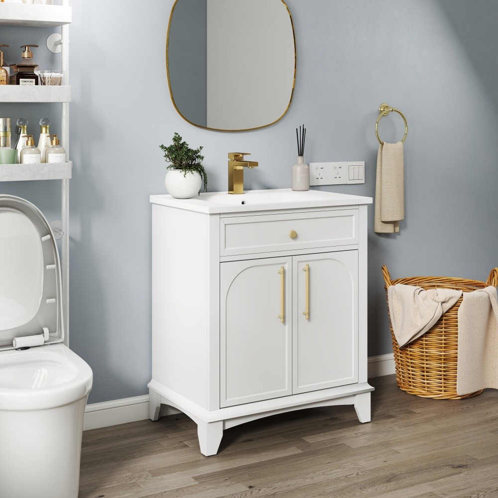 27.8″ White Ceramic Basin, Only Ceramic Sink, Without Cabinet