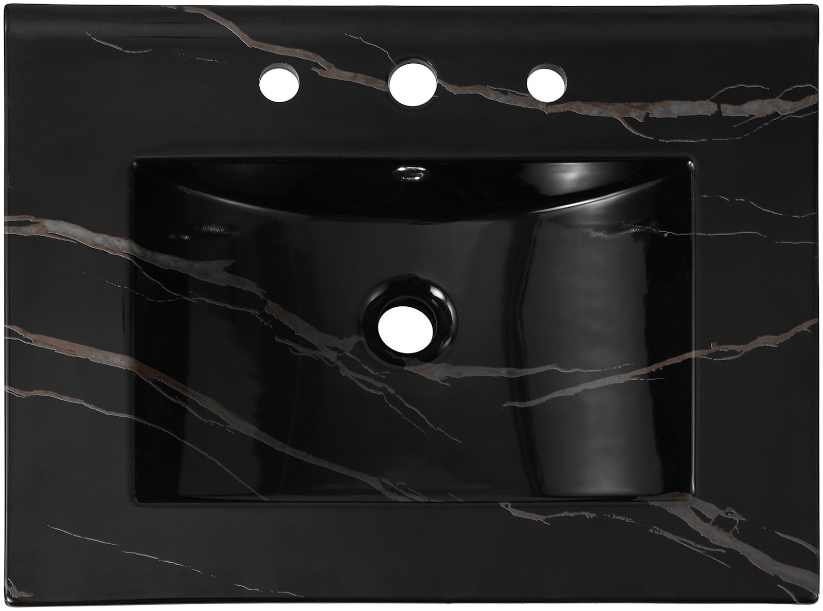 JONATHAN Y Lighting SNK1001 Ancillary 24″ Ceramic Vanity Top – White
