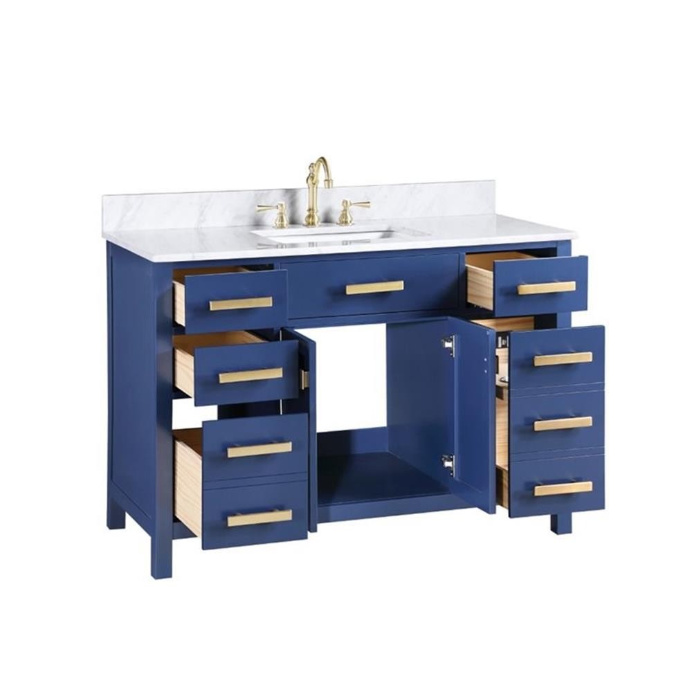 Maklaine 48″ Single Vanity in Blue