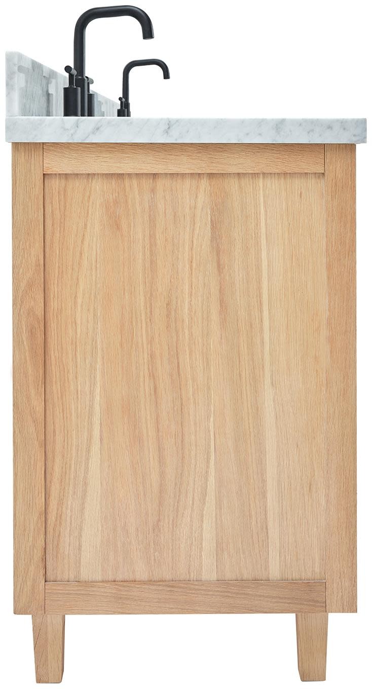 Ariel B61DCWOVO Monroe 61″ – Midnight Blue / Italian Carrara Marble Top /