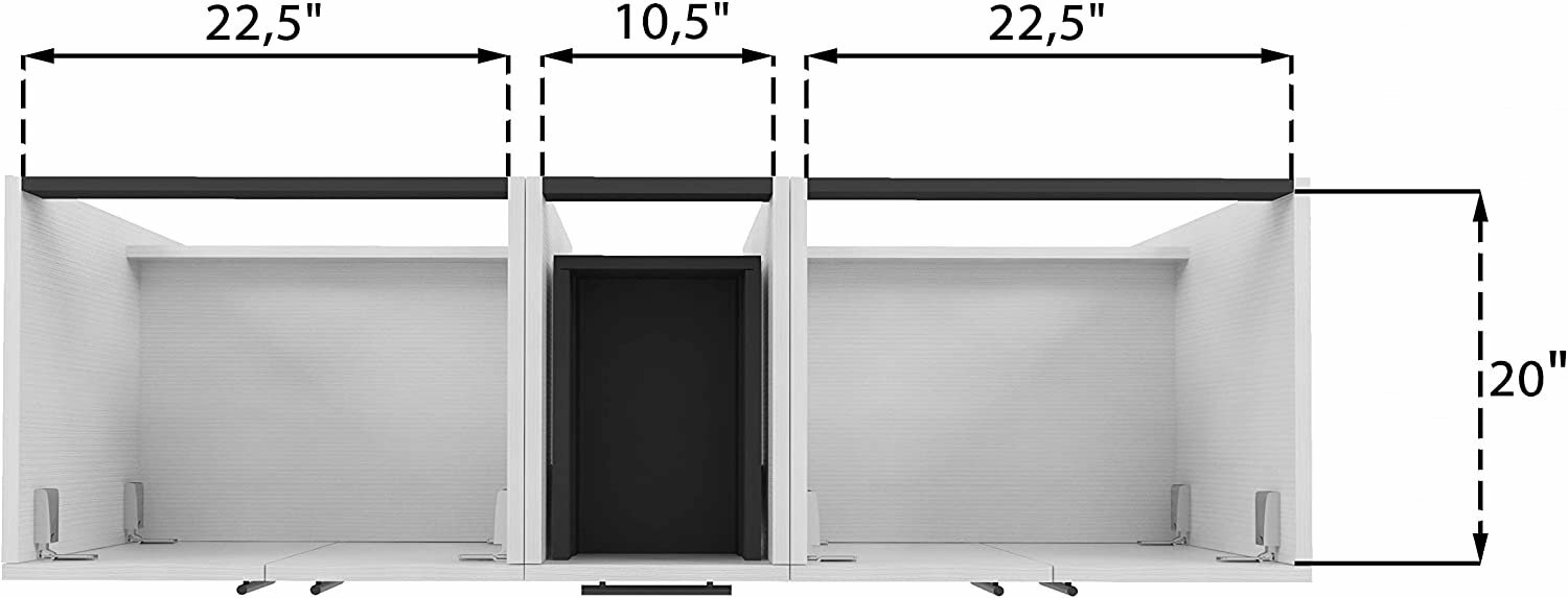 Georgia 60″ Vanity Base Cabinet | Ginger Wood | 60 X 33,5 X 21,5 in