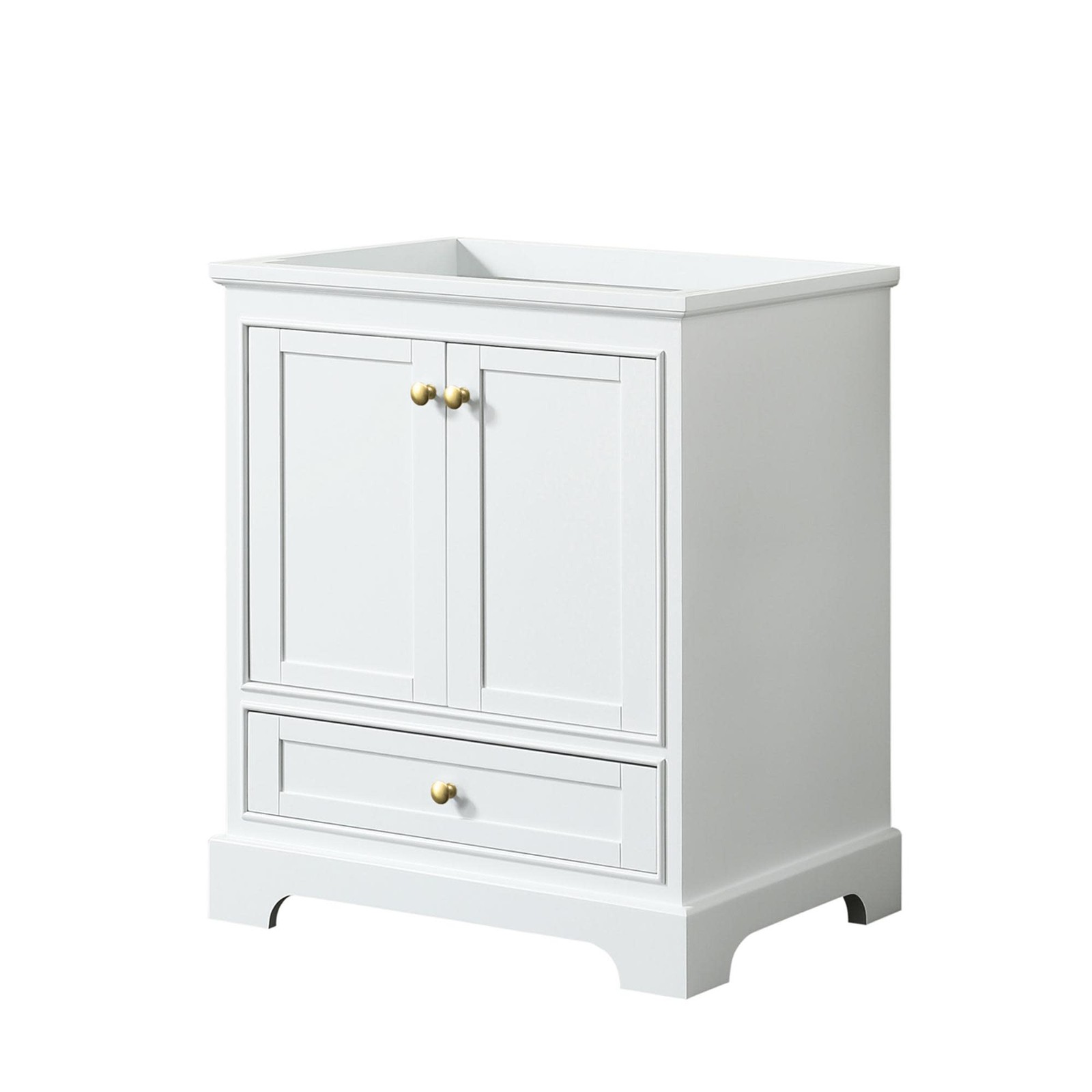 Wyndham Collection WCS202030SCXSXXMXX Deborah 29-1/4″ – White / Brushed Gold