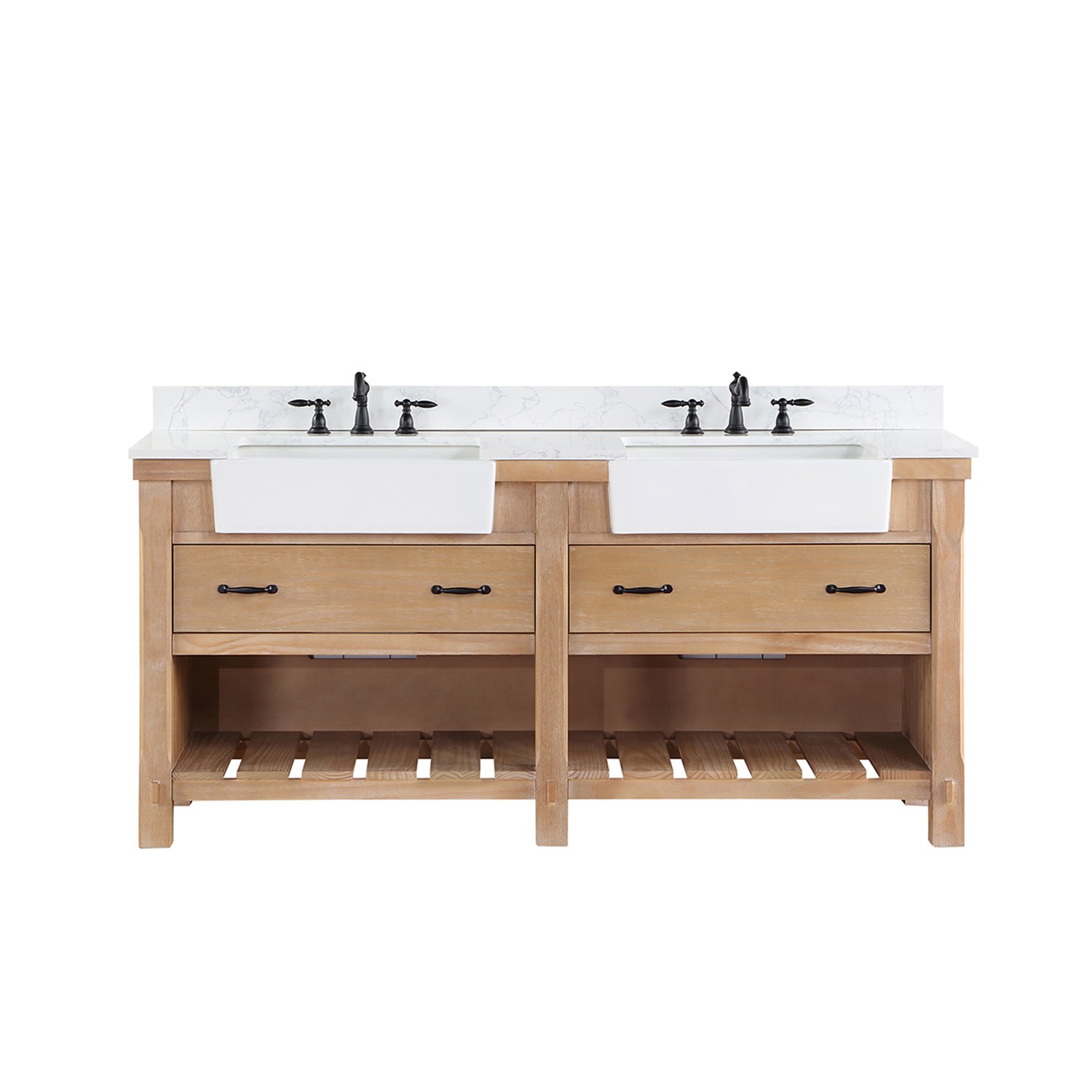 Miseno MV-NM-701672 Villareal 72″ – Weathered Pine / White