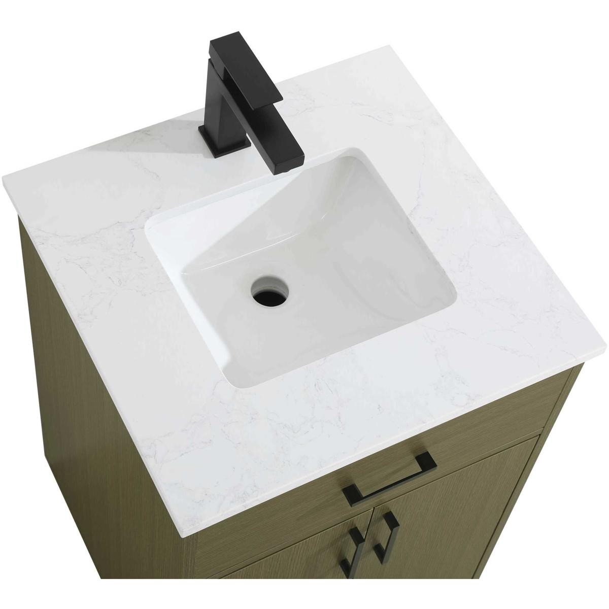 Elegant Lighting VF25020MCB Chandler Vanity Chestnut Brown