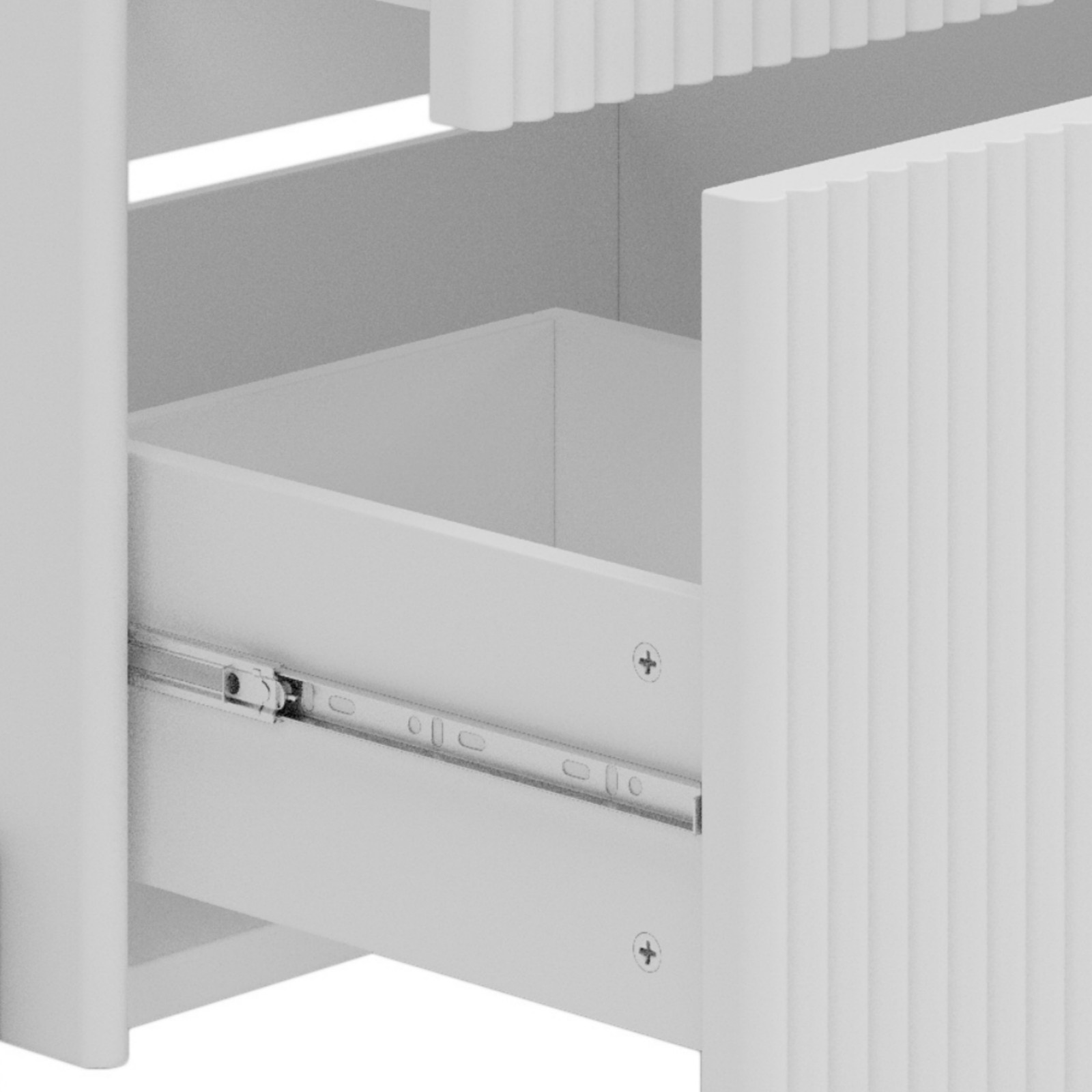 30″ White Bathroom Vanity with Ceramic Sink & Soft Close Drawers