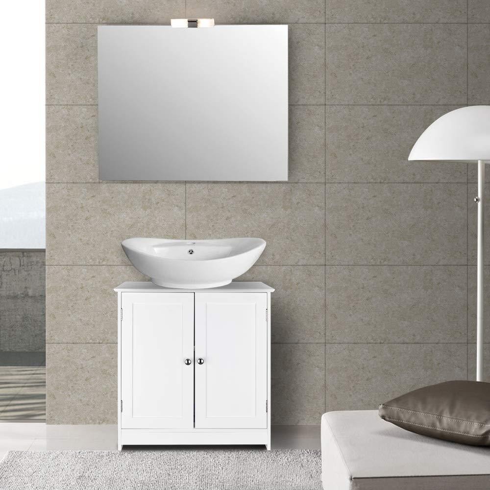 Non Pedestal Under Sink Bathroom Storage Vanity Cabinet Space Saver Organizer