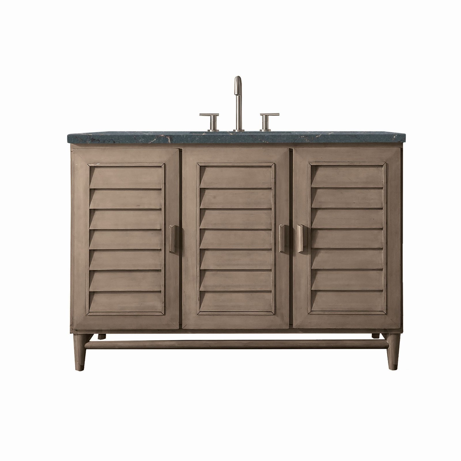 James Martin Vanities 620-V48-3PBL Portland 48″ Single Basin Wood – Wood