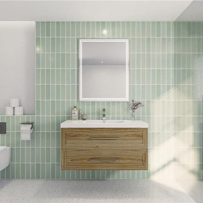 42″ Bathroom Vanity Cabinet with Sink MDF Wall Mounted Vanity And Drawers