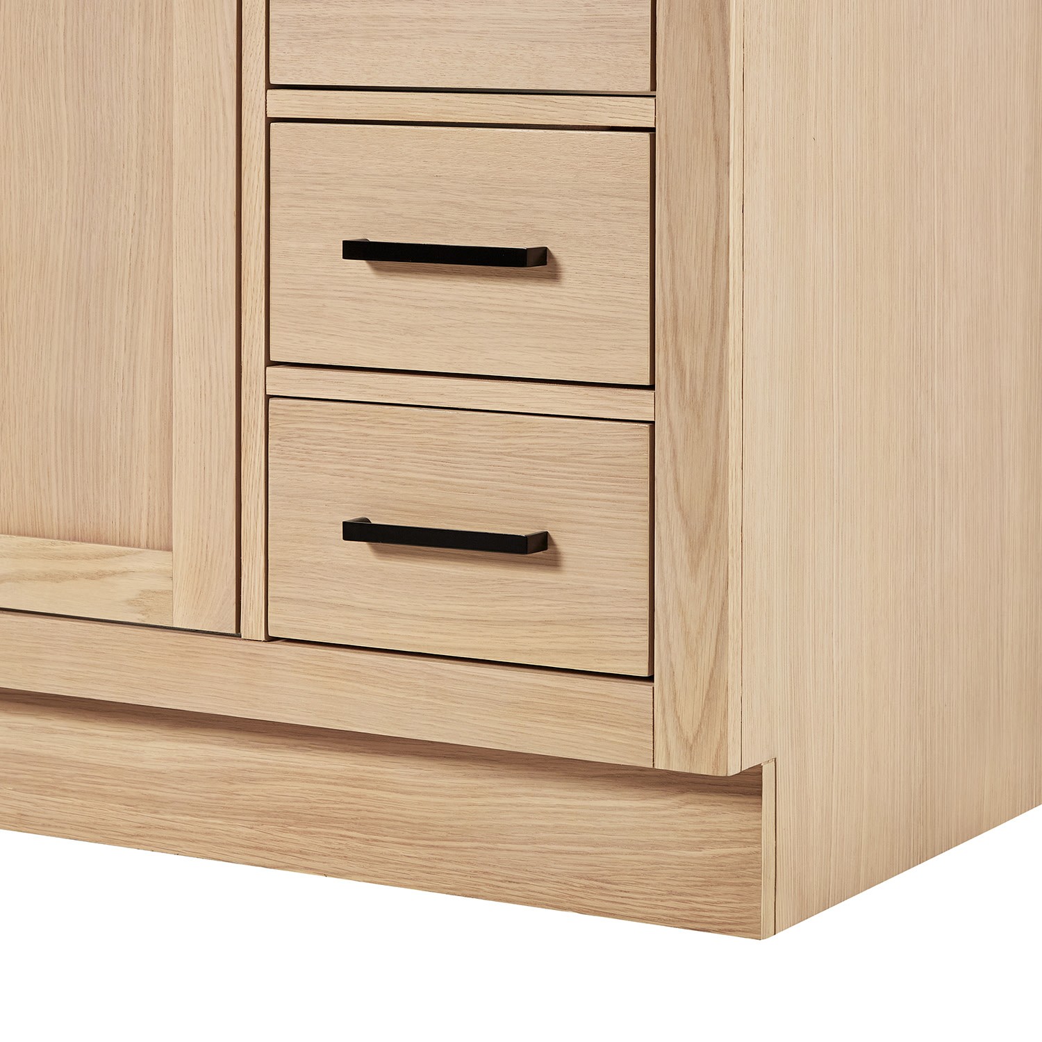 Ariel T042S-L-BC Hepburn 42″ Single – Oak / Matte Black Hardware