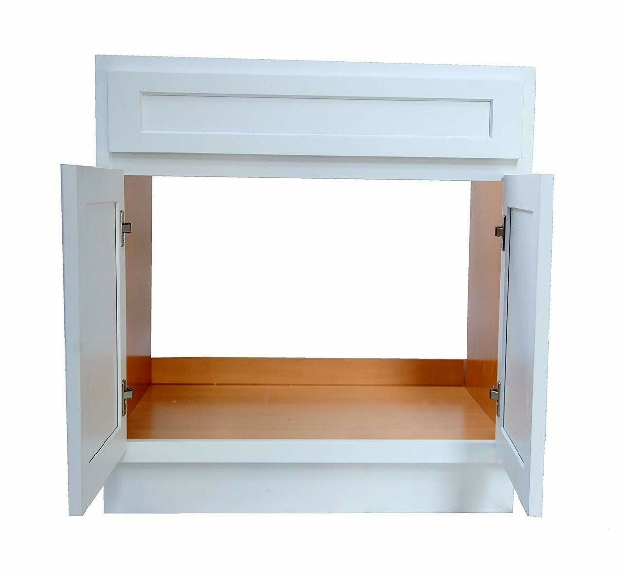 New White Shaker Bath Vanity Cabinet 36″w x 21″d x 32.5″h WS-V3621 *ASSEMBLED!