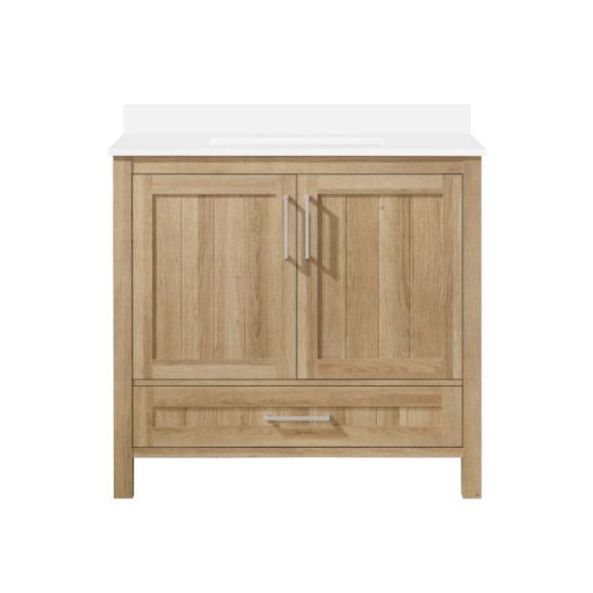 Ove Decors Kansas 36 Kansas 36″ – White Oak / Cultured Marble Top