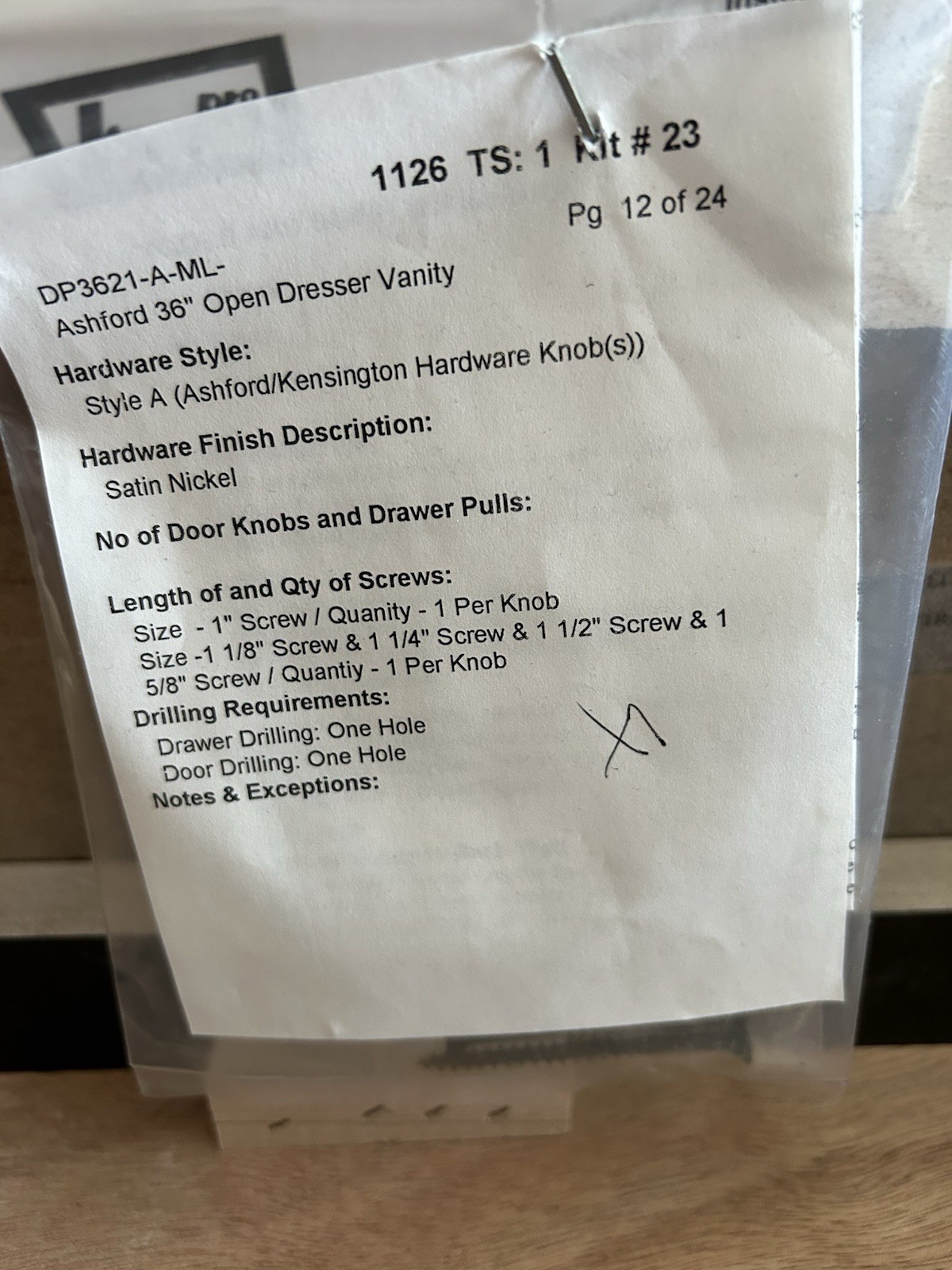 Black Woodpro Ashford 36”Open Dresser Bath Vanity-New-2 Available-priced For One