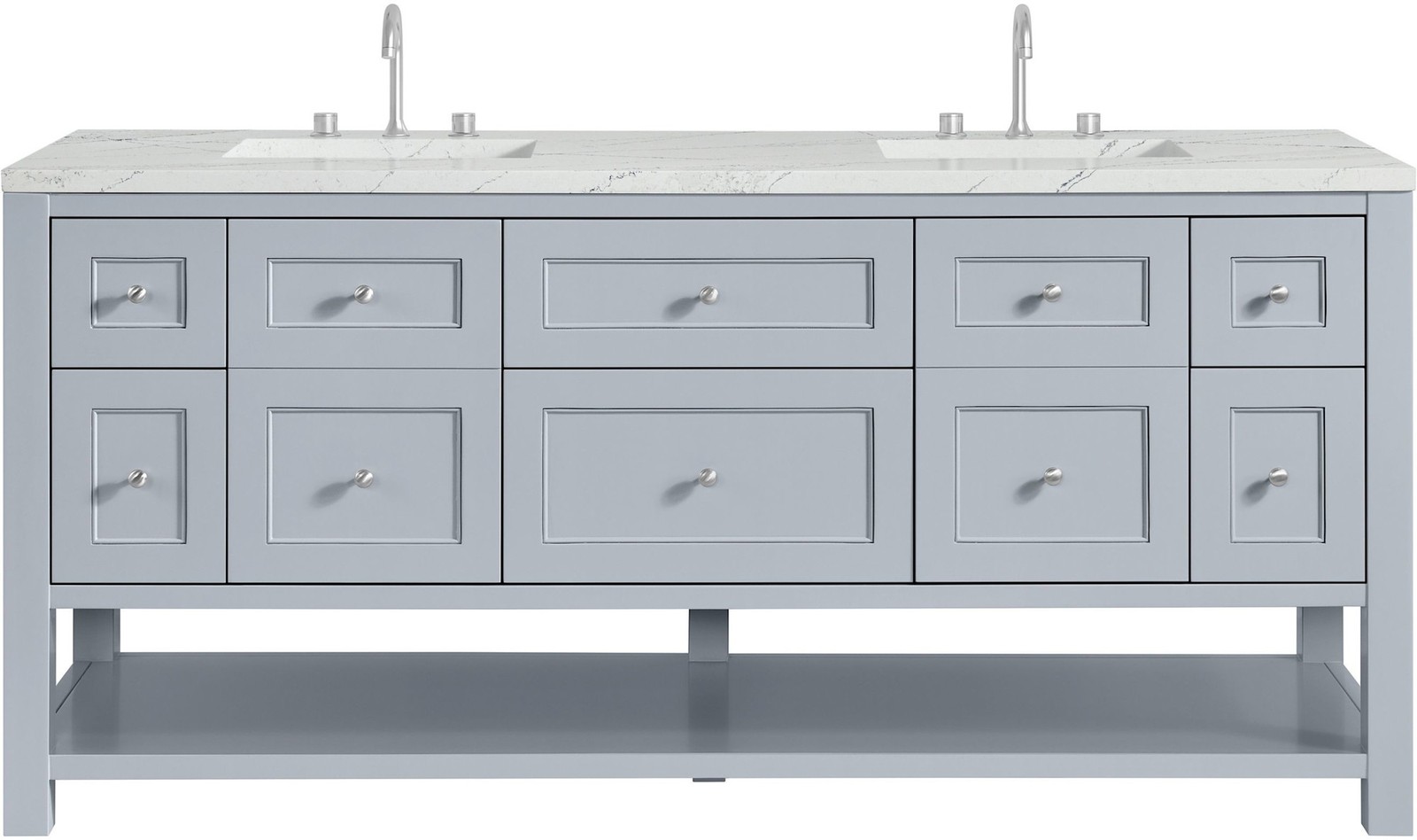 James Martin Vanities 330-V72-FENC Breckenridge 72″ – Serenity Blue