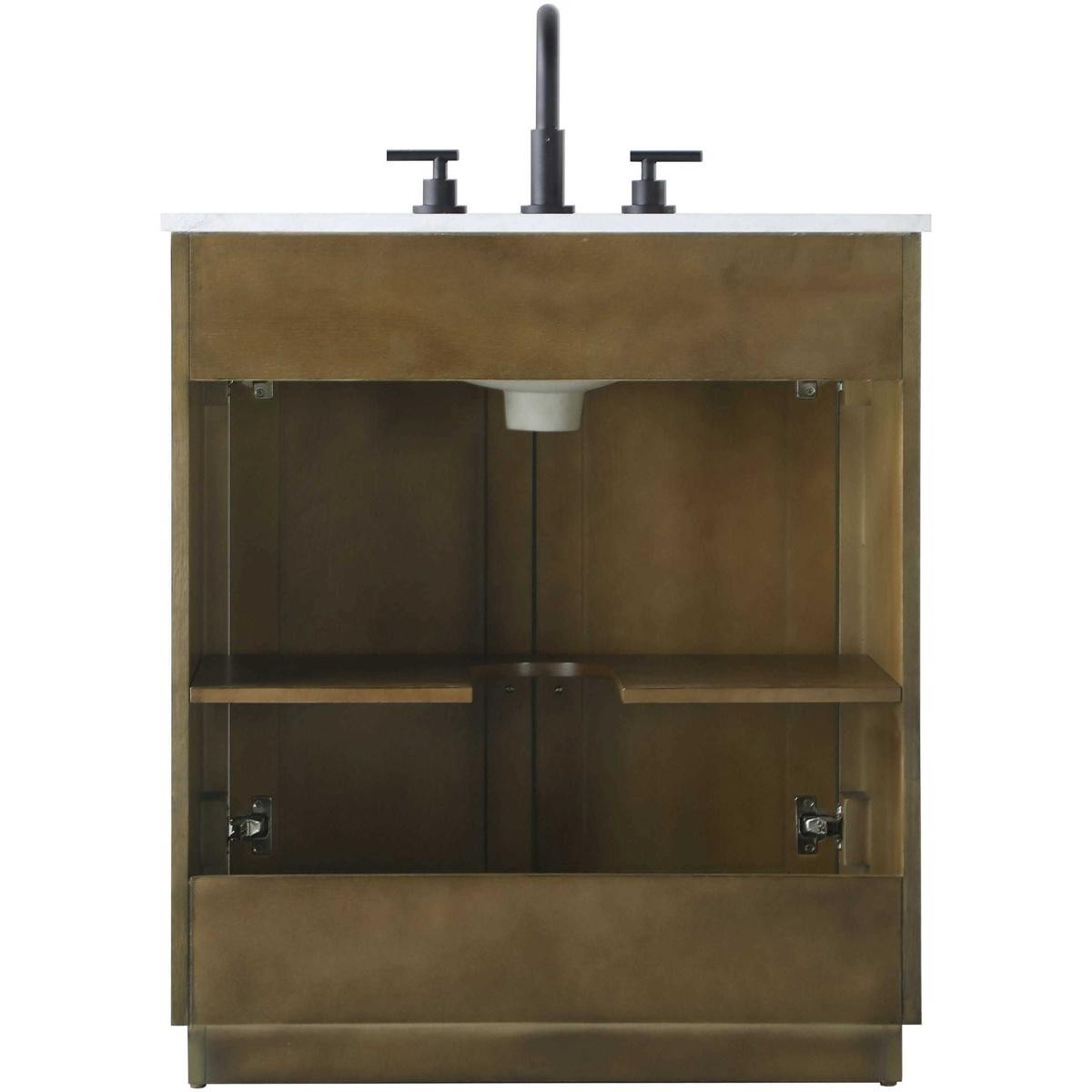 Elegant Lighting VF29030HO Chase 30 X 34 inch Hazel Oak Bathroom Vanity Cabinet