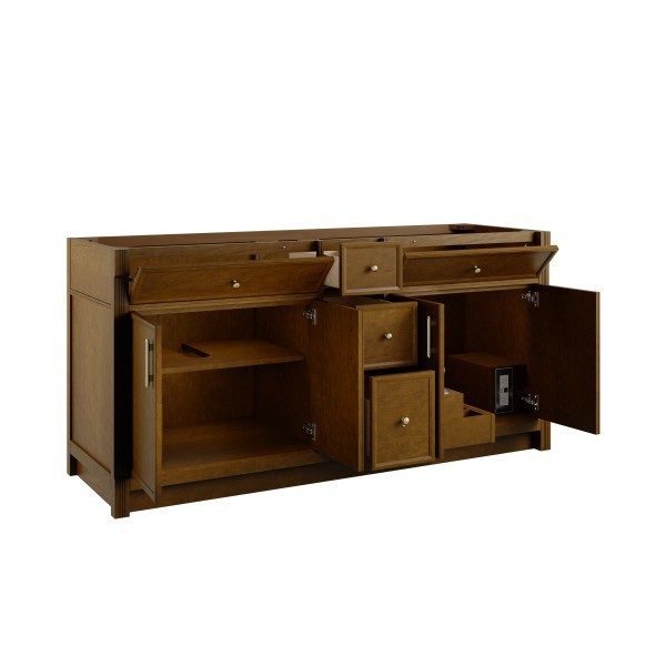72″ James Martin Bellshire 660-V72-HNO Double Vanity Cabinet Honey Oak