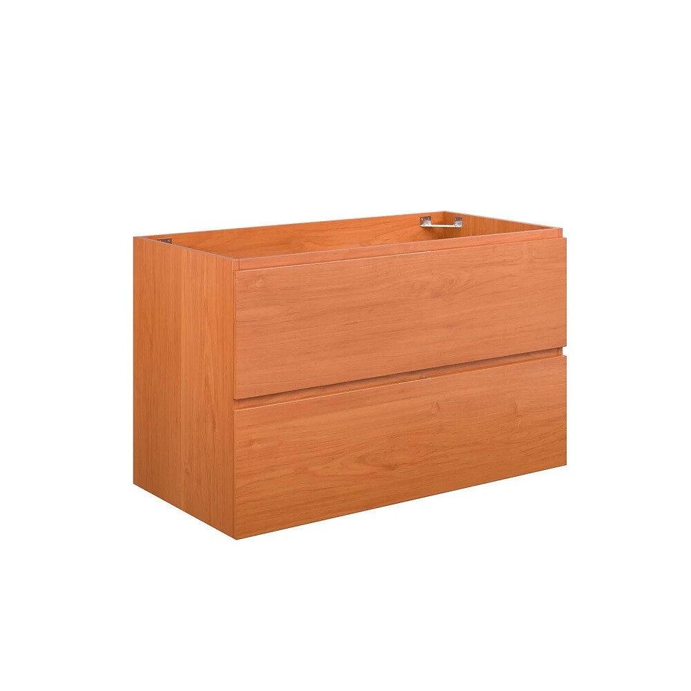 Cherry Walnut Wall-Mount floating Bathroom Vanity Cabinet (Sink NOT Included)