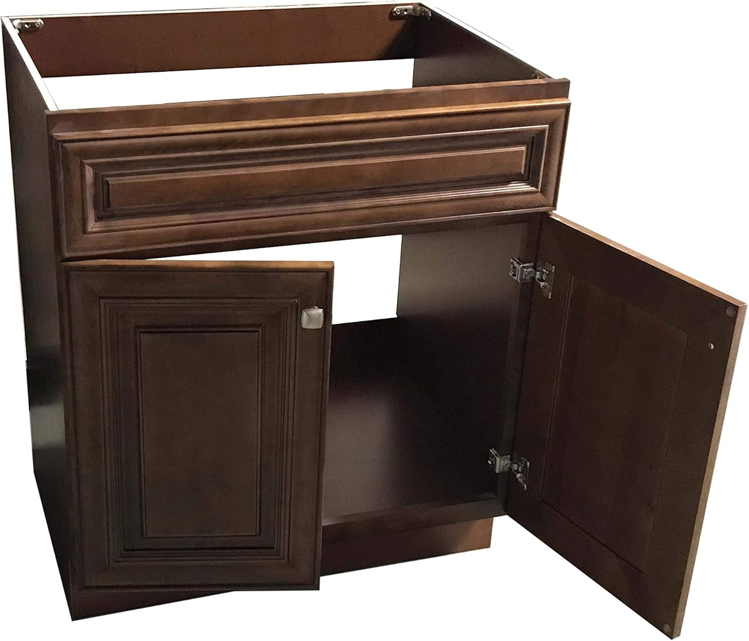 New Maple Walnut Single Bathroom Vanity Base Cabinet 30″ W X 21″ D X 34.5″ H