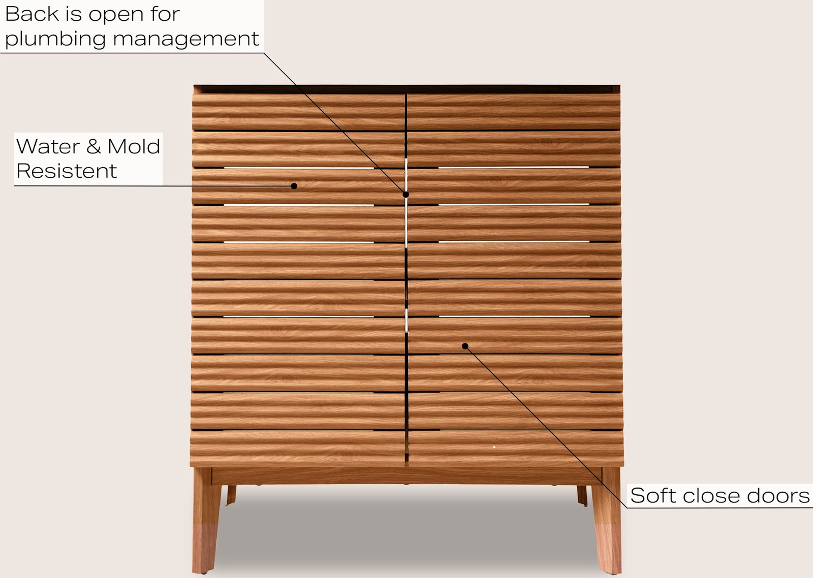 JONATHAN Y Lighting VAN1006 Calandre 30″ Single – Wood