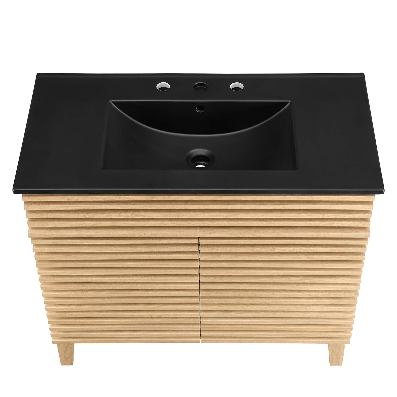 Modway Render 36″ Bathroom Vanity in Oak Black