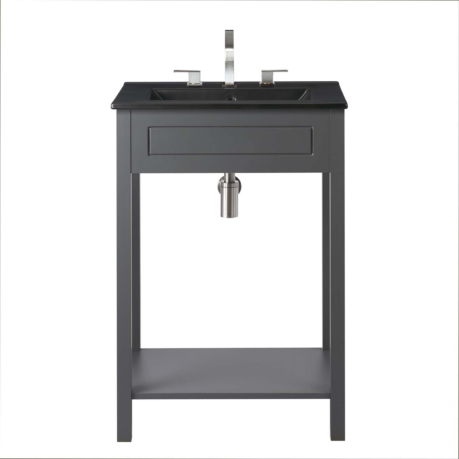 Modway Altura 24″ Bathroom Vanity in Gray Black