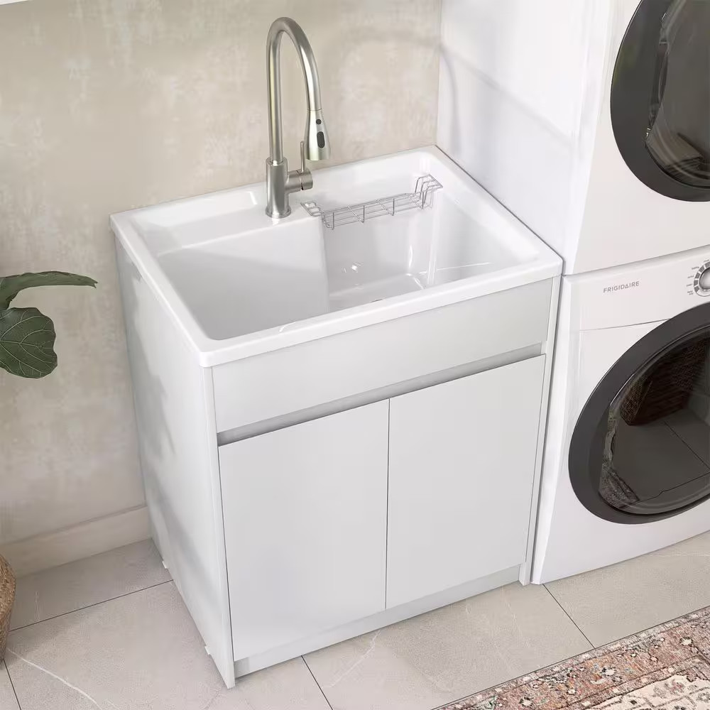 Lau 29.5 In. Wx 21.5 In.Dx 34 In.H Freestanding Bath Vanity Cabinet without Top