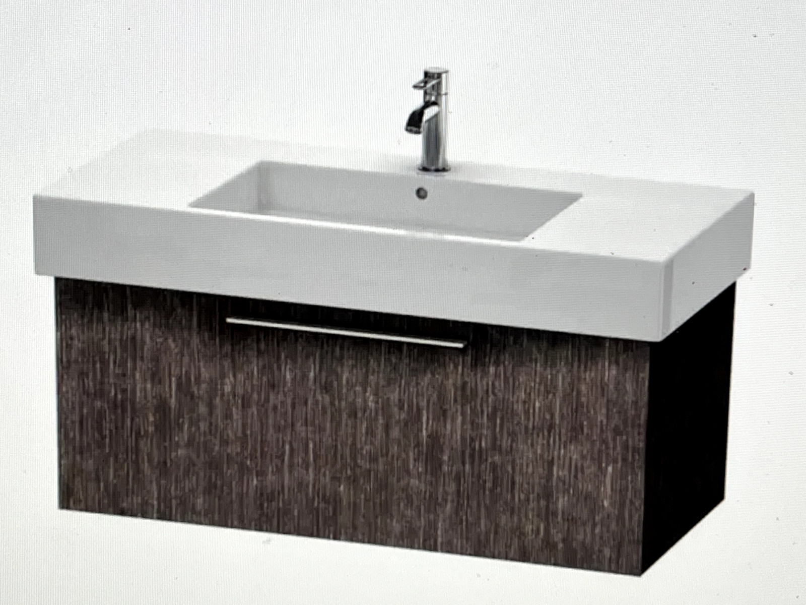 Duravit FO957307272 Fogo 39 3/8″ Wall Mount Single Bathroom Vanity #54605 L28