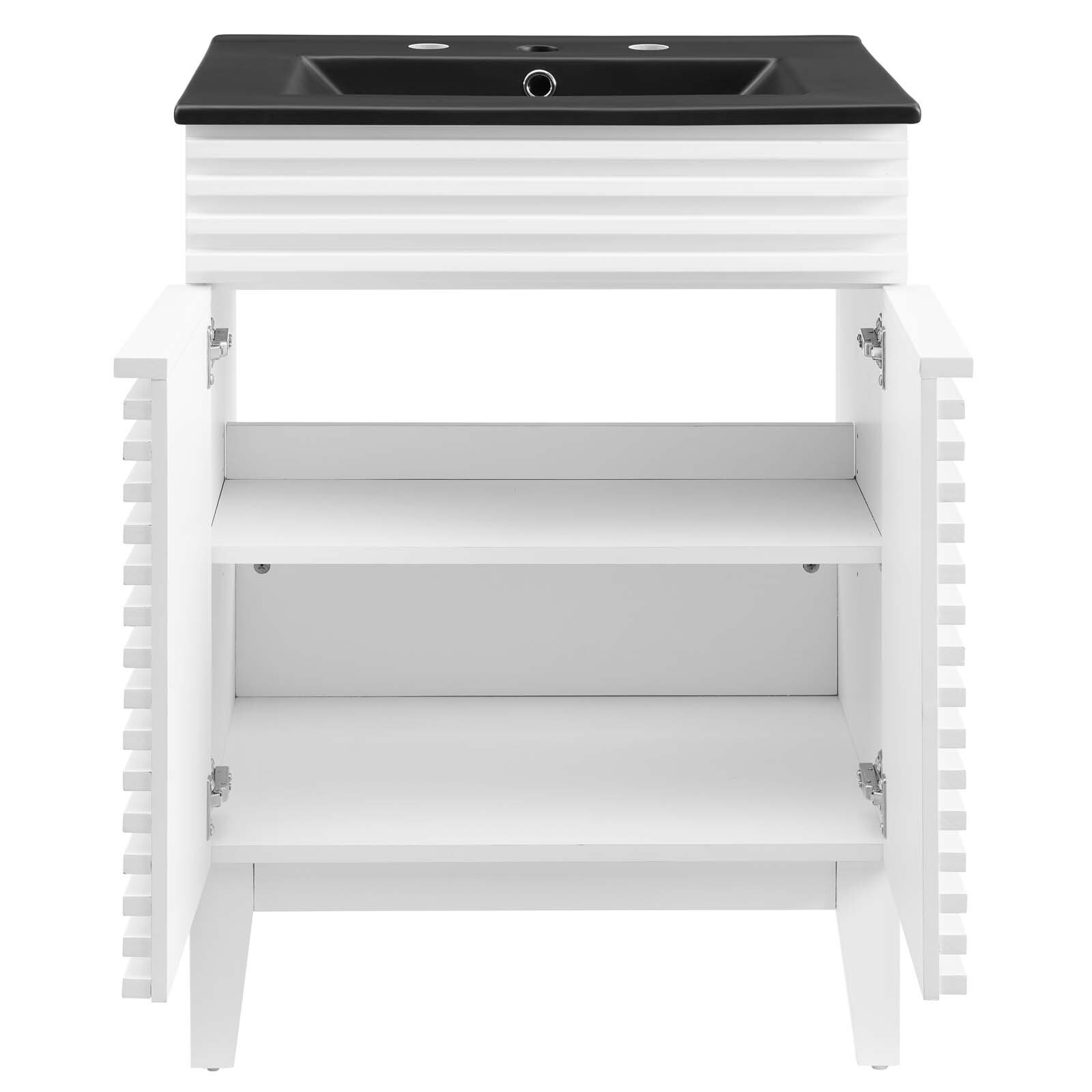Modway Render 24″ Bathroom Vanity With Sink in White Black