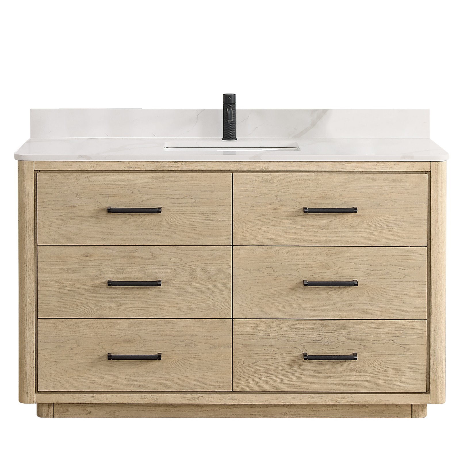 Miseno MV-NM-706555 Porto 54″ – Aged Natural Oak / Fish Maw White