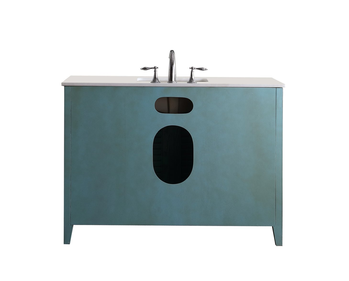 46 inch Rustic Style Bathroom Vanity Abbeville with Backsplash CF-28885BU-BS