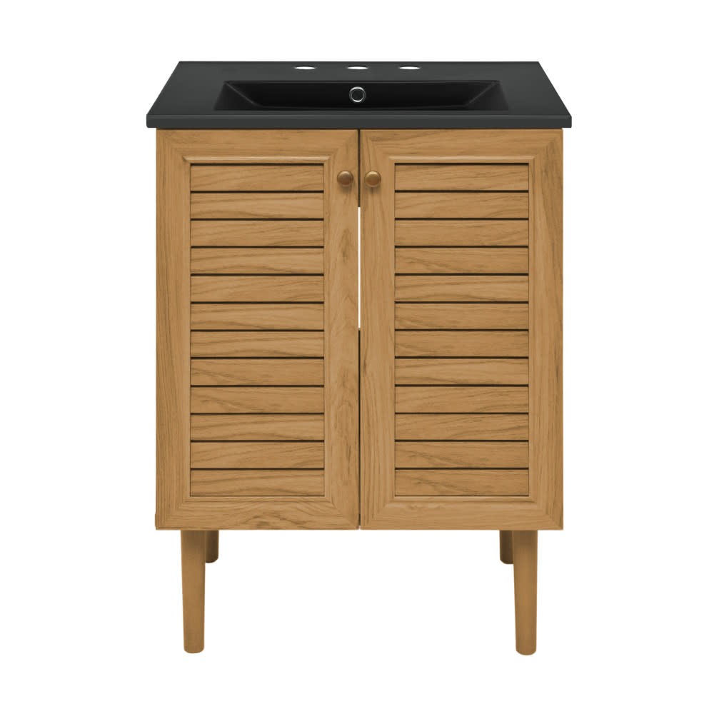 Swiss Madison SM-BV373-3MB Bron 24″ – Golden Oak / Matte Black