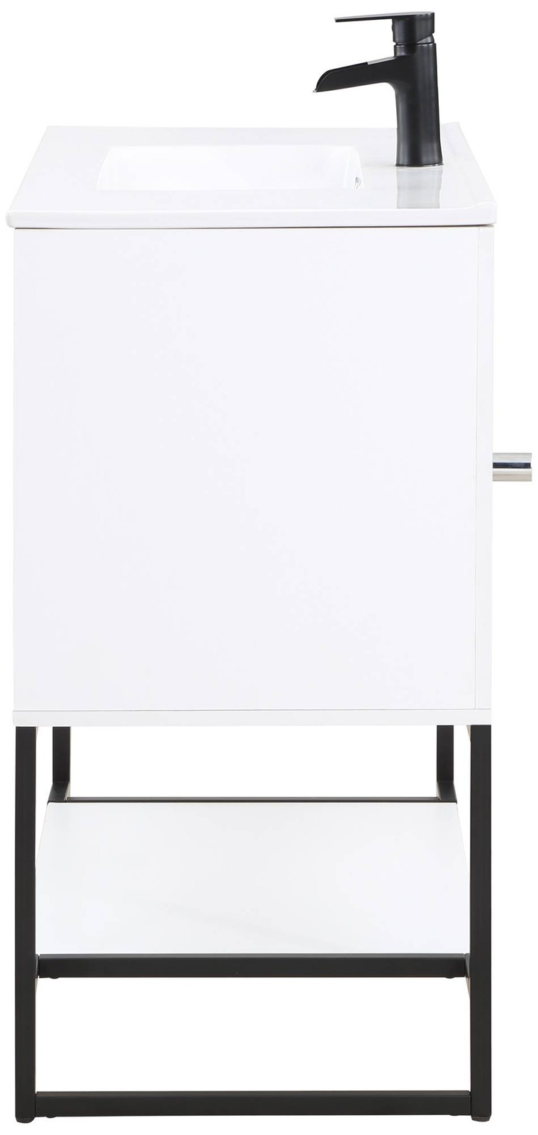 Scarsdale 36″ Wide Melamine White Bathroom Vanity Sink
