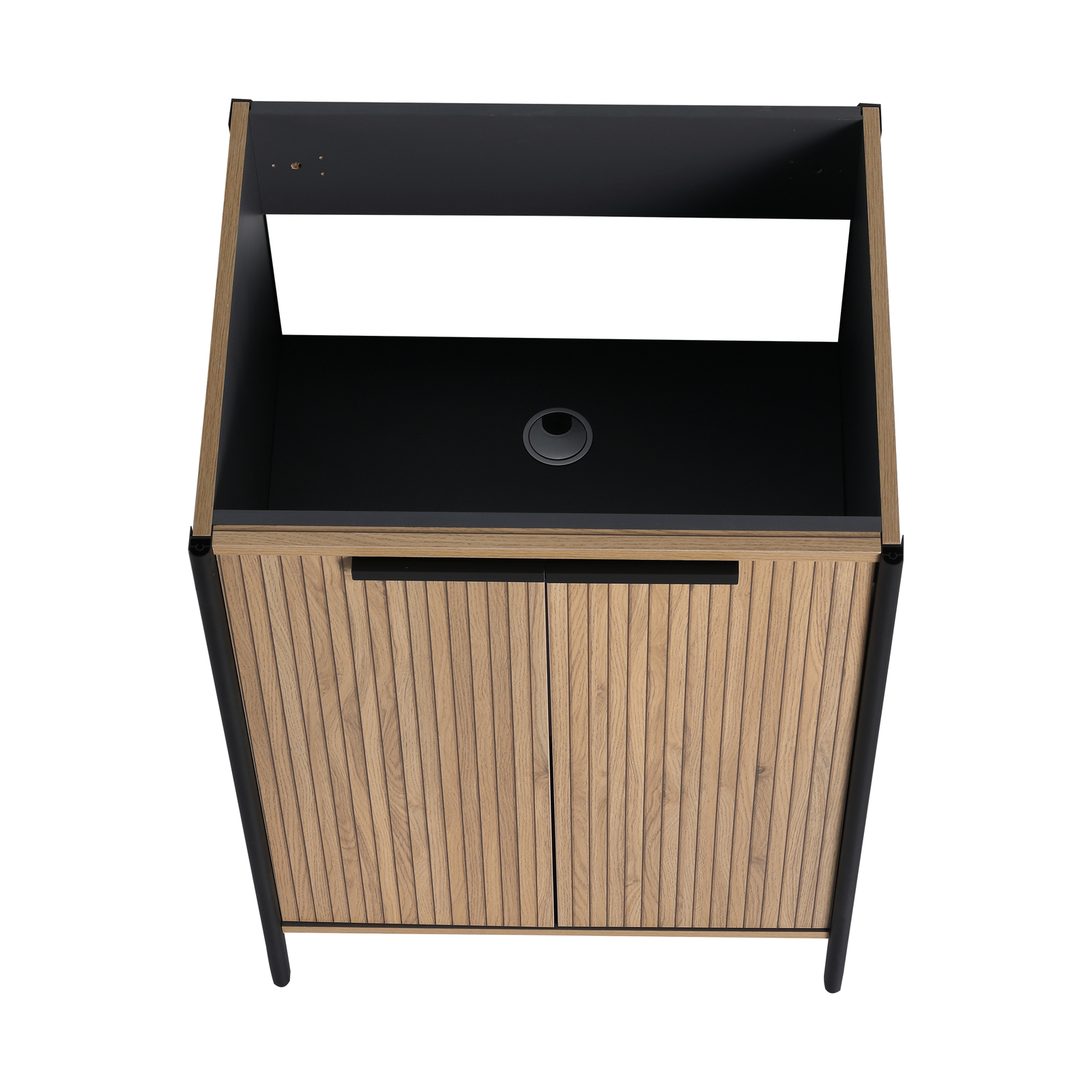 24″ Plywood Freestanding Bathroom Vanity Without Sink Top Included With Doors