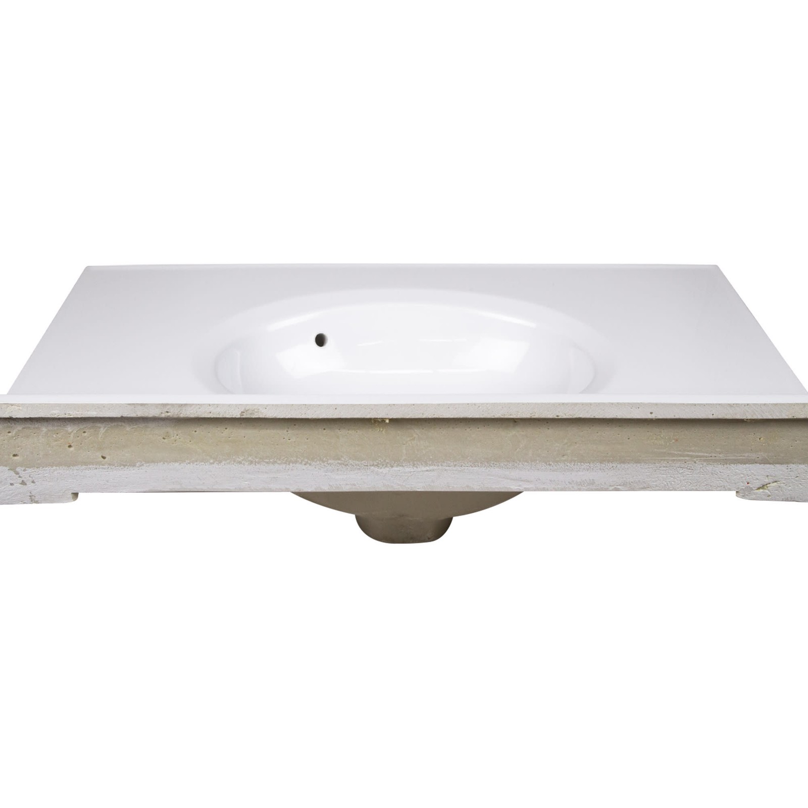 Design House 586198 White 31″ Cultured Marble Vanity Top With Backsplash